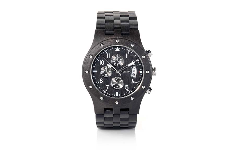 Eco Watch made of Sandal modelo CHRONO NIGHT.  | Root® Watches 